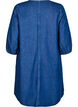 Korte denimjurk met 3/4 mouwen, Blauw, Packshot image number 1