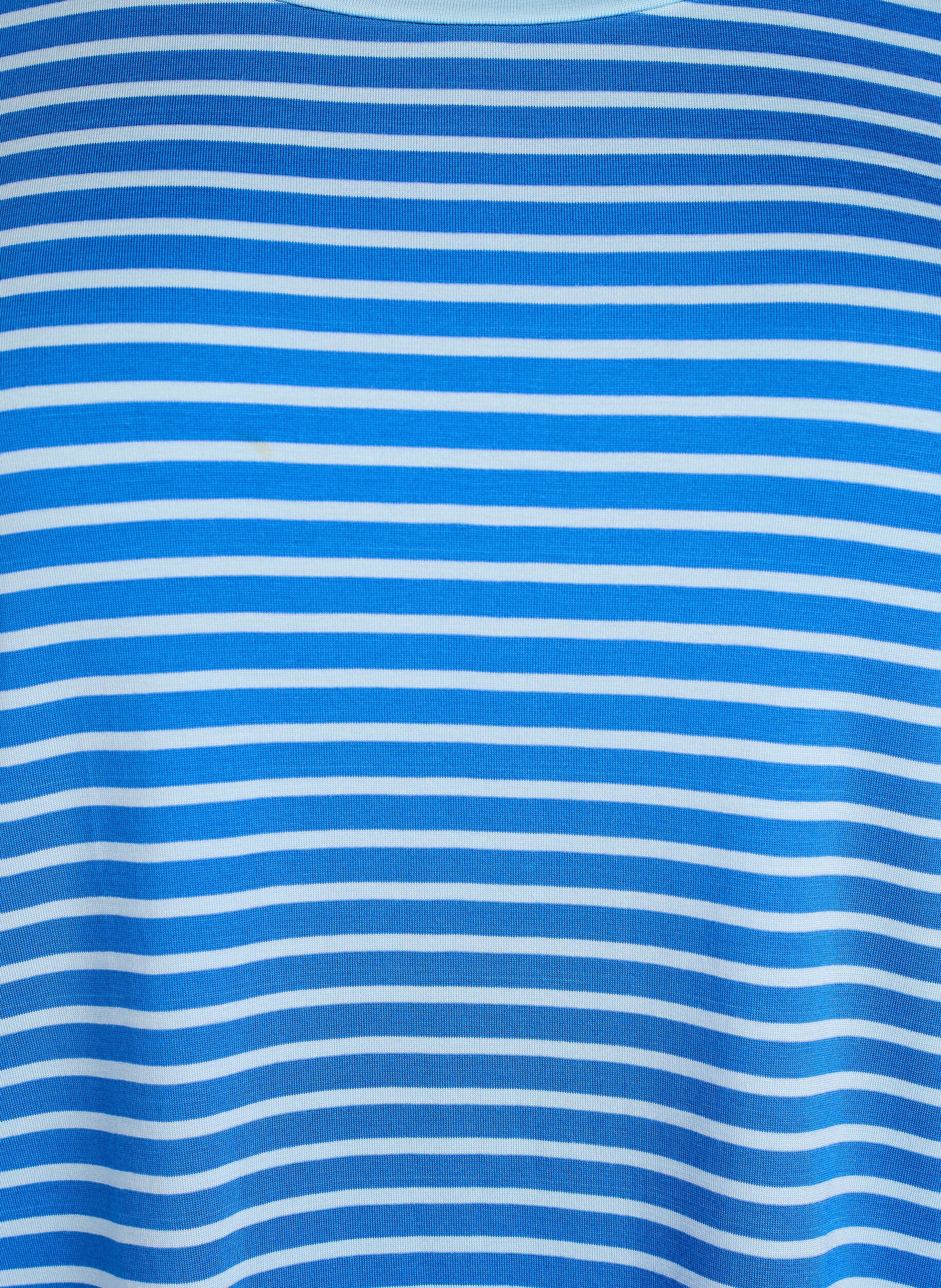 ZizziT-shirt met TENCEL&trade; Lyocell en strepen, Blauw, Packshot image number 2
