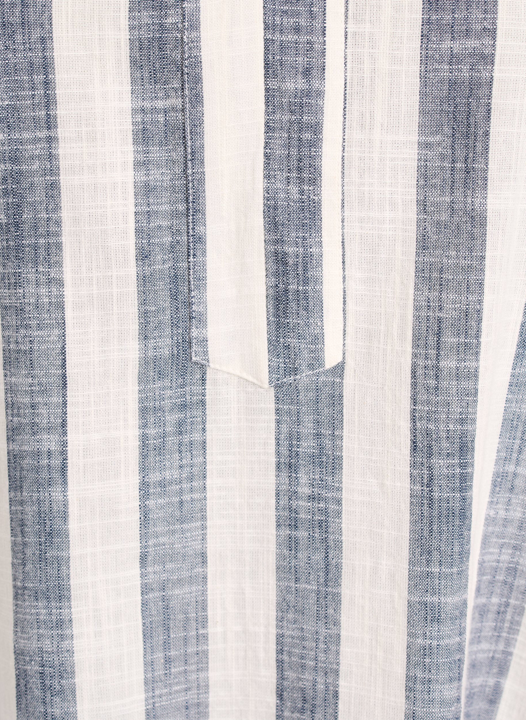 ZizziKatoenen tuniek met V-hals, Beige, Packshot image number 2