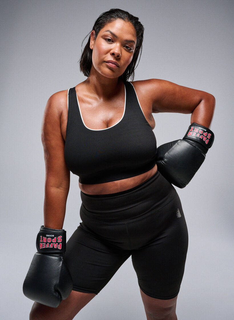 Strakke sport shorts, Zwart, Image