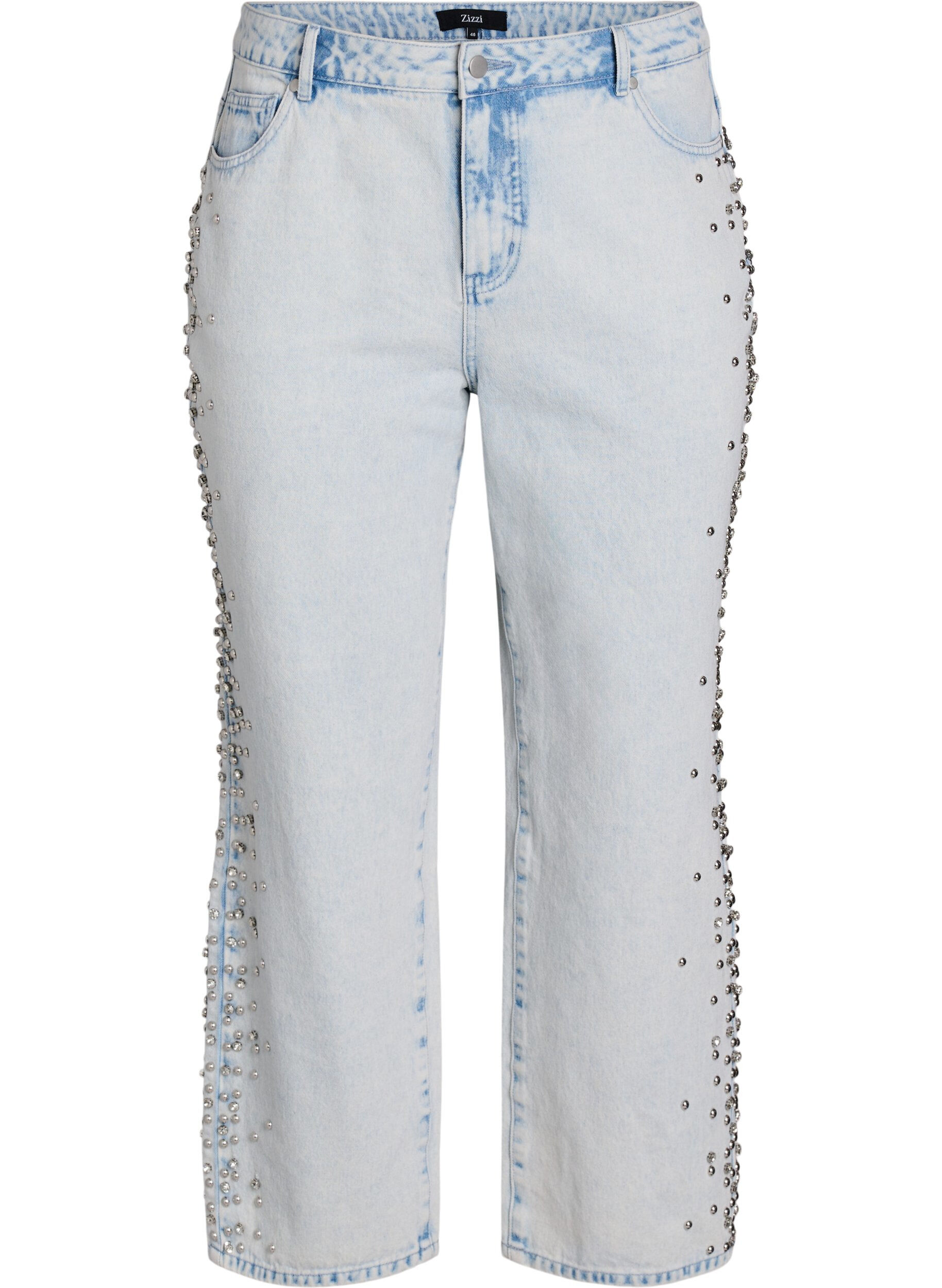 Kiana jeans met decoratieve details langs de zijkanten