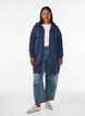 Lange hoodie met ritssluiting en zakken, Blauw, Model image number 1