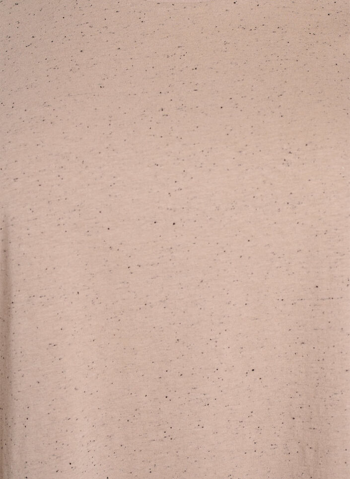 Katoenen T-shirt met ronde hals, Beige, Packshot image number 2