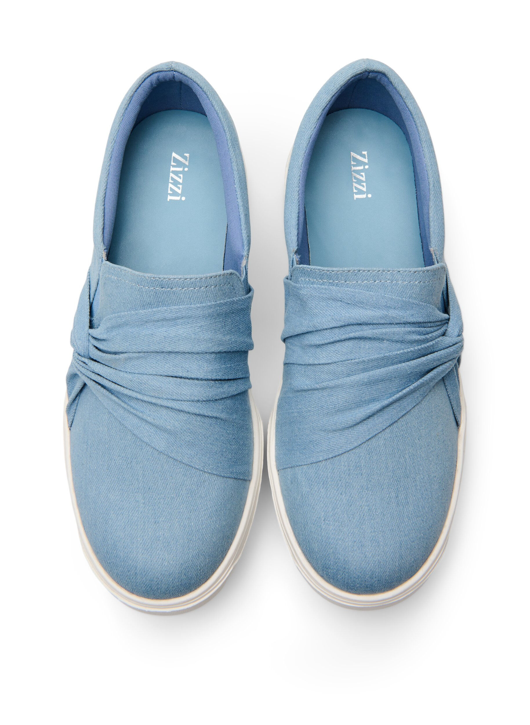ZizziWide fit - Instapper met knoopdetail, Blauw, Packshot image number 2