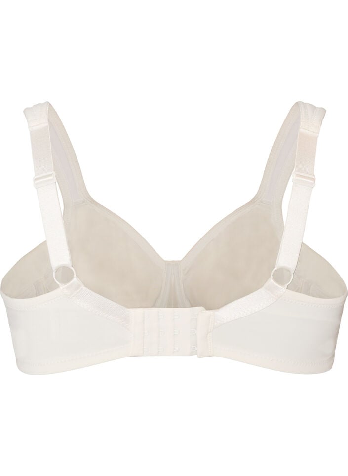 Comfort bh met een overlay van kant en voorgevormde cups, Wit, Packshot image number 1