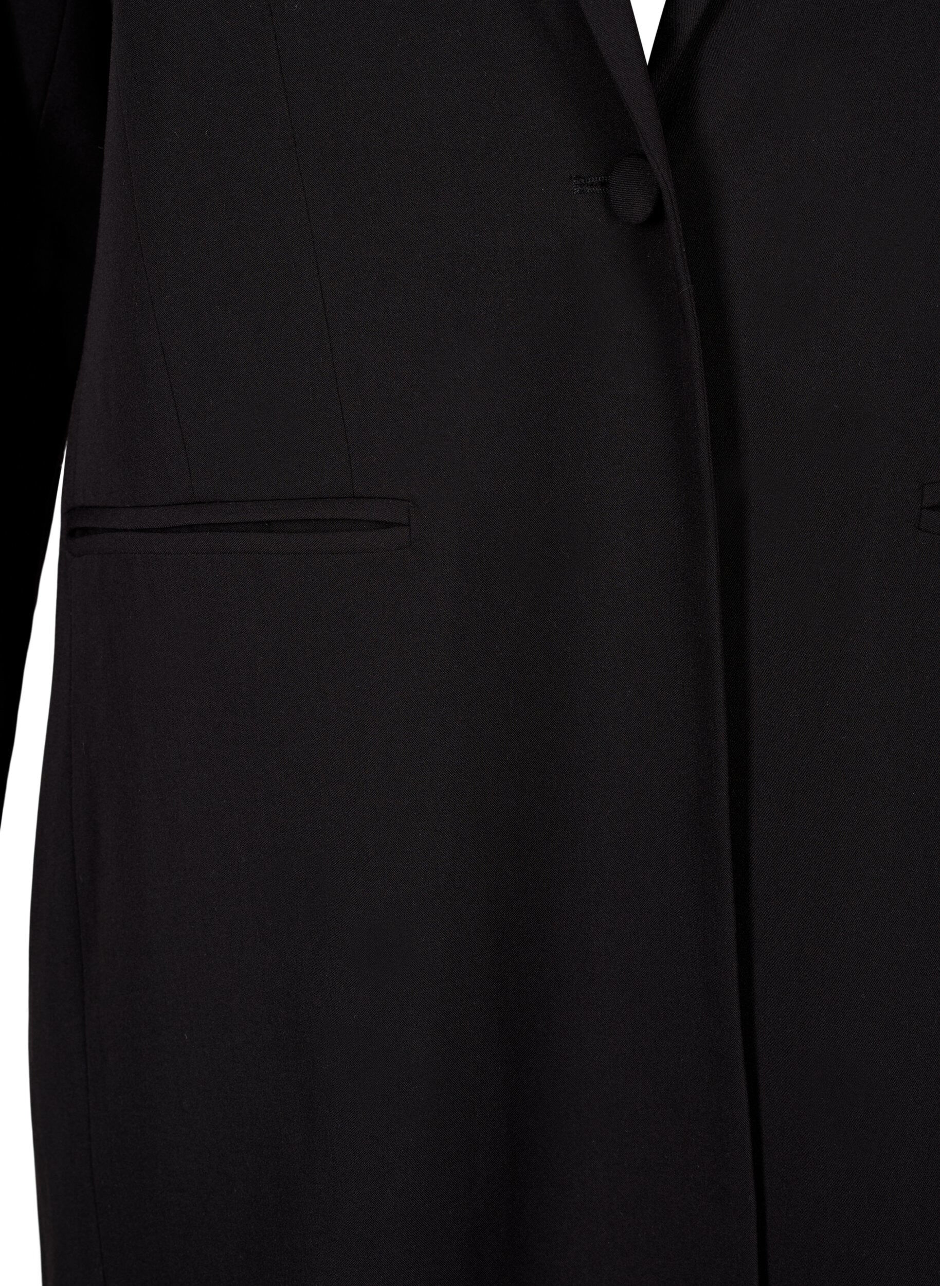 ZizziKlassieke lange blazer, Black, Packshot image number 2