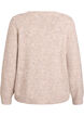 Cardigan met strikknopen en opengewerkt patroon, Beige, Packshot image number 1