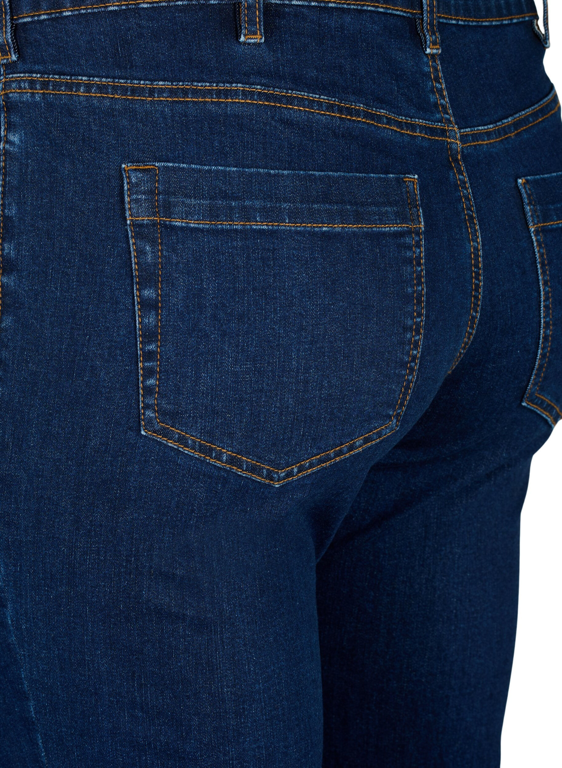 ZizziSlim-fit Emily jeans met normale taille, Blauw, Packshot image number 3