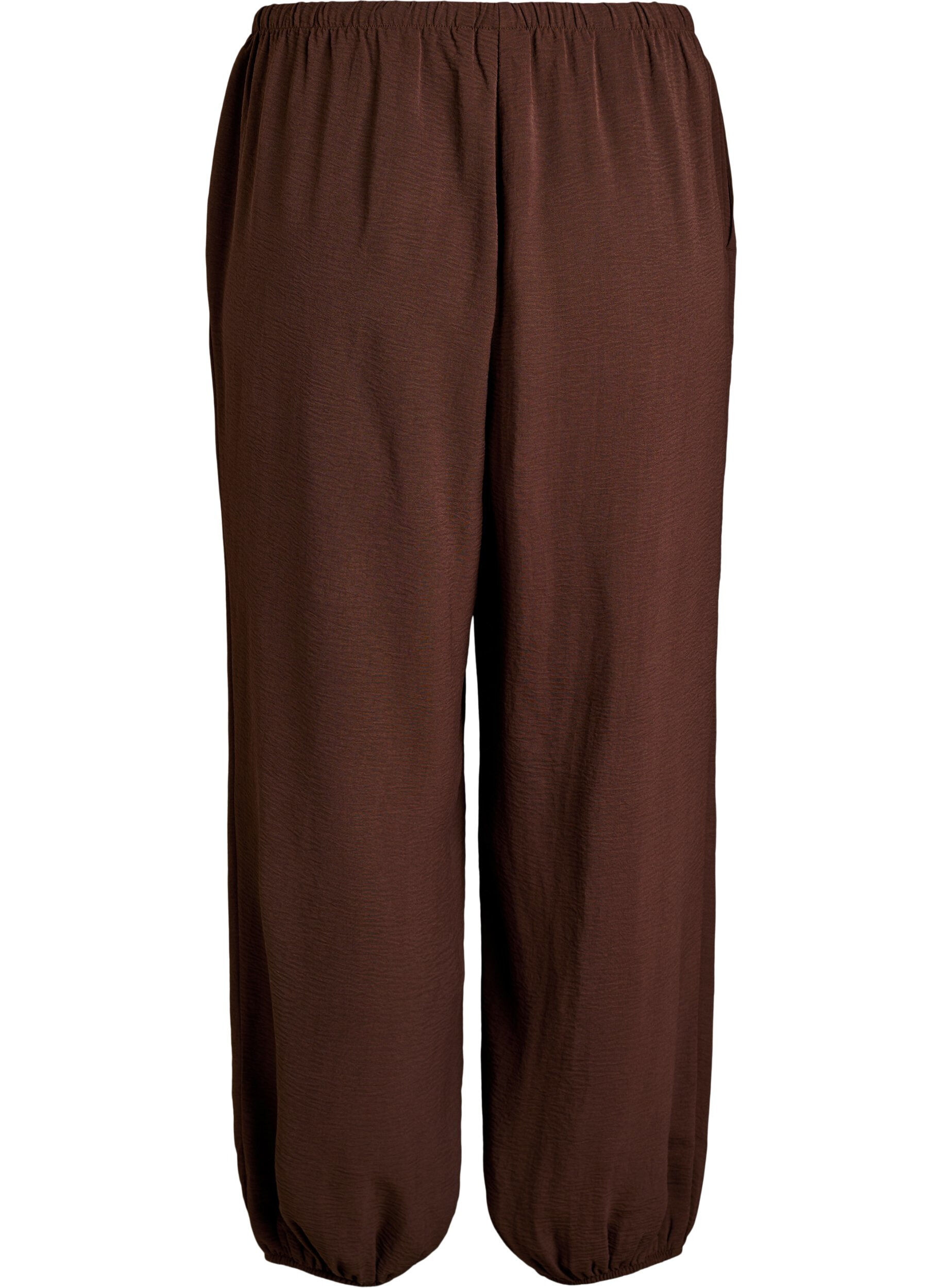 ZizziBallonbroek met hoge taille, Bruin, Packshot image number 1