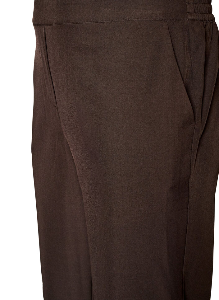 Losse broek met zakken, Bruin, Packshot image number 2