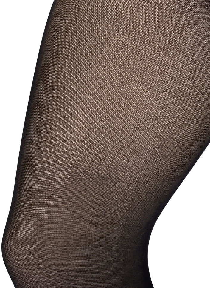 2-pack panty's in 100 denier, Zwart, Packshot image number 4
