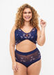 Hipsterbroekje met kant en normale taille, Medieval Blue, Model image number 0