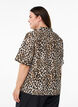 Shirt blouse met print en V-hals, Bruin, Model image number 2