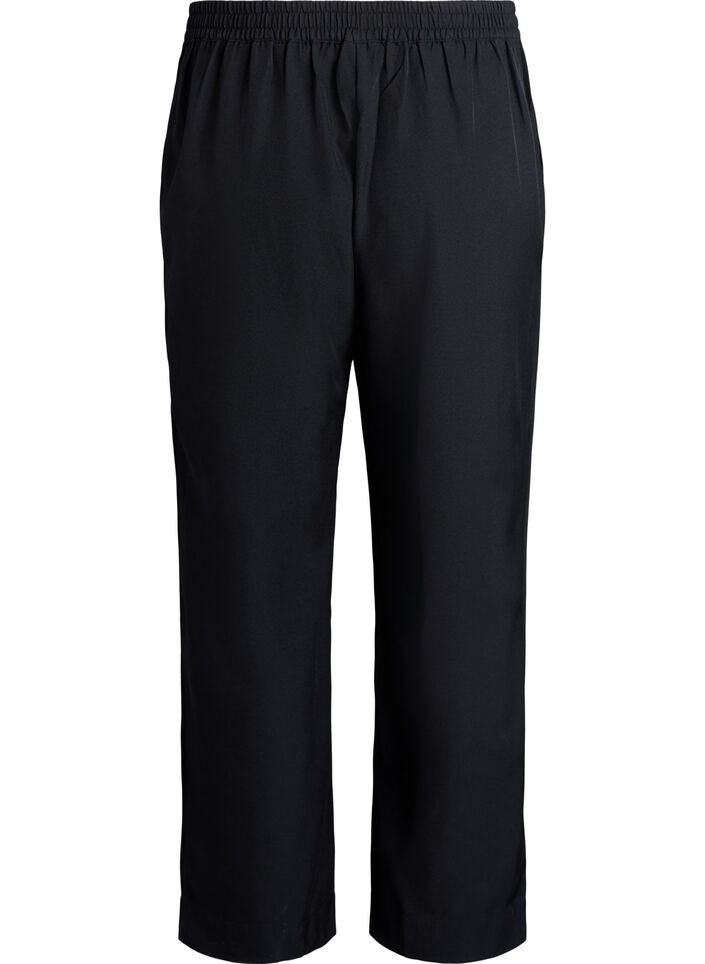 Losse broek met zakken, Zwart, Packshot image number 1