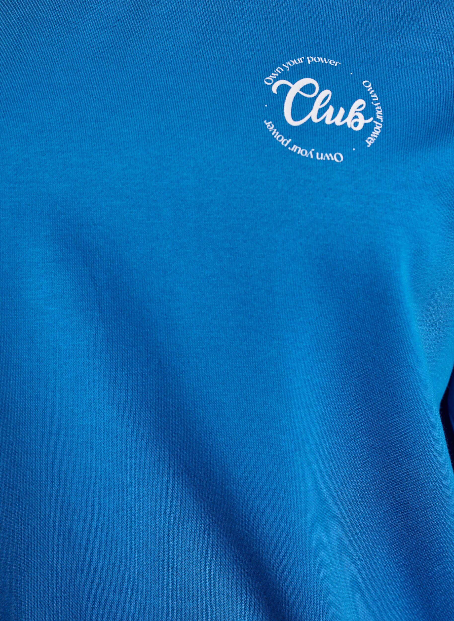 ZizziSweatshirt met tekst print, Blauw, Packshot image number 2