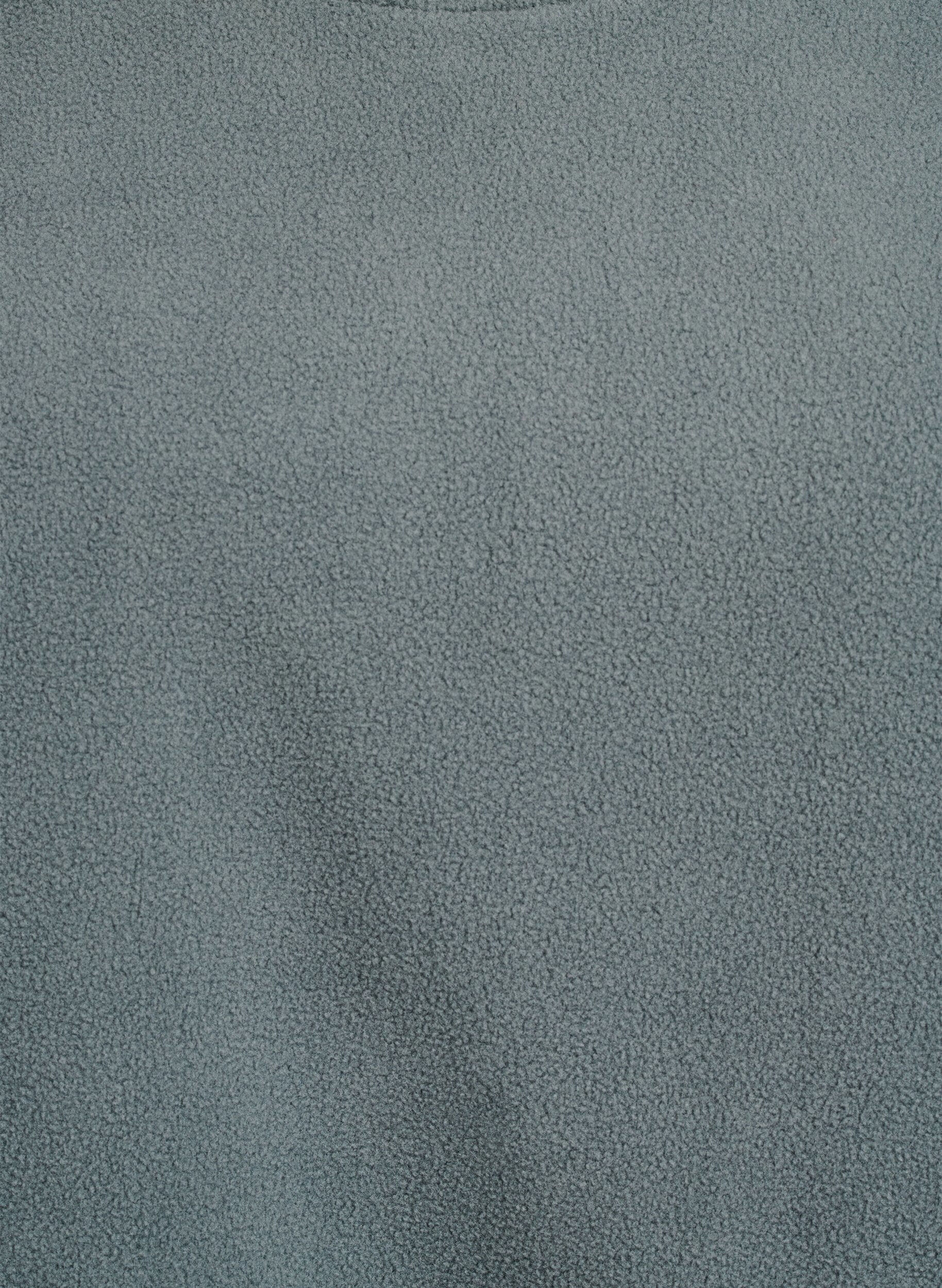 ZizziLosse fleece blouse met zakken, Groen, Packshot image number 2