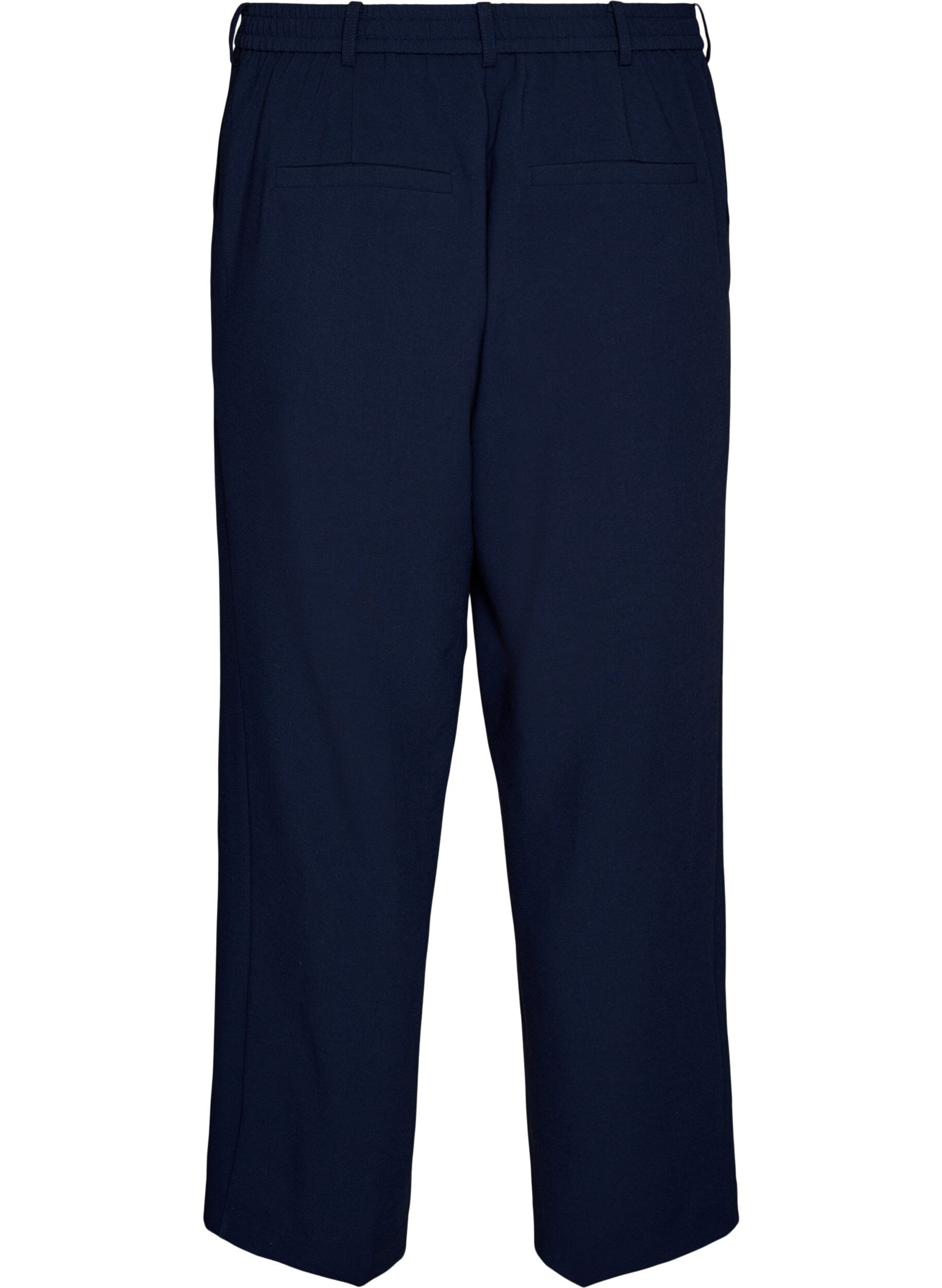 ZizziOp maat gemaakte broek met een hoge taille en straight-fit, Blauw, Packshot image number 1