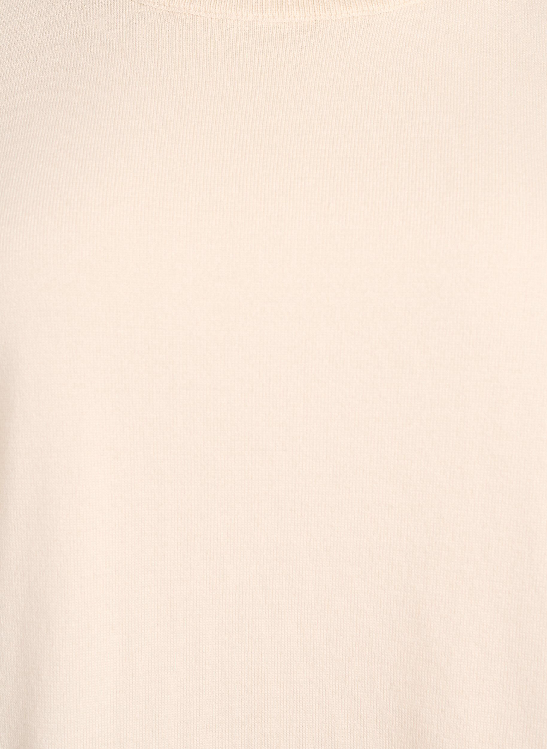 ZizziFijngebreide blouse met korte mouwen, Beige, Packshot image number 2