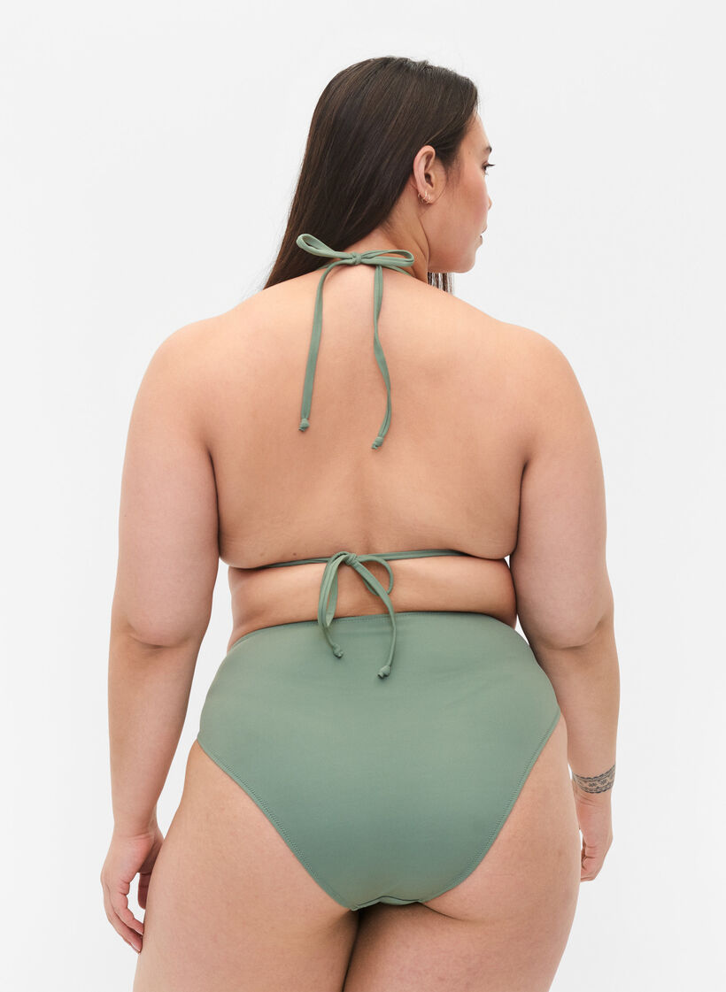 Tai bikini broekje met normale taille, Groen, Model image number 1