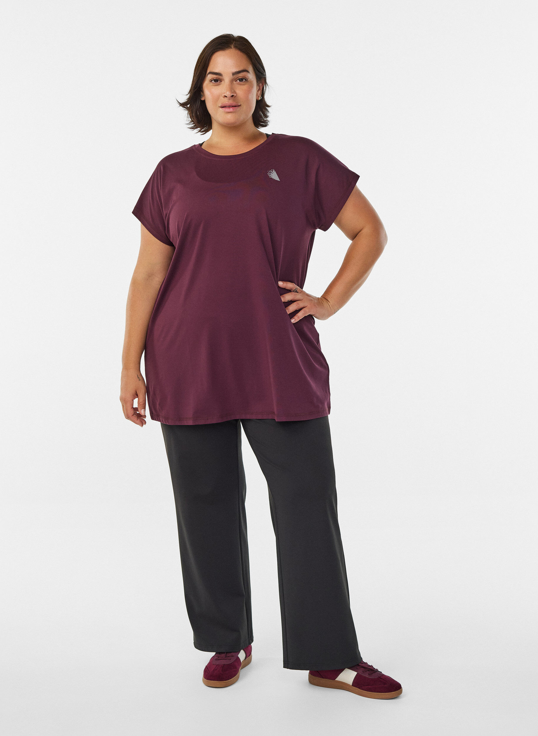 ZizziLang trainings T-shirt, Rood, Model image number 1