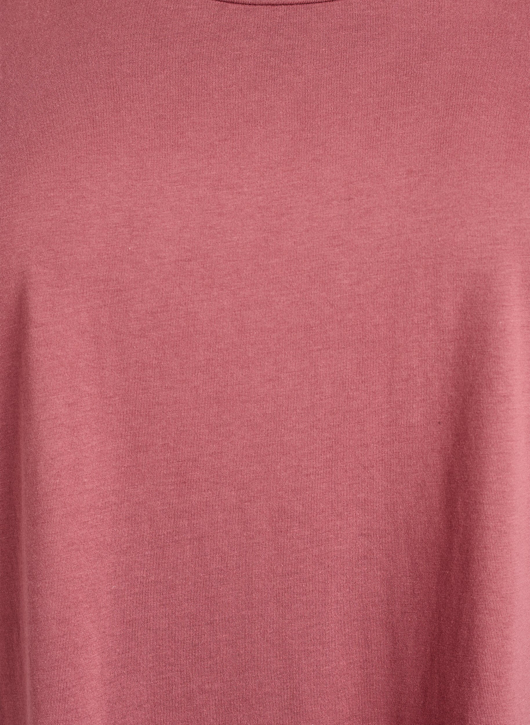 ZizziT-shirt met korte mouwen in een katoenmix, Roze, Packshot image number 2