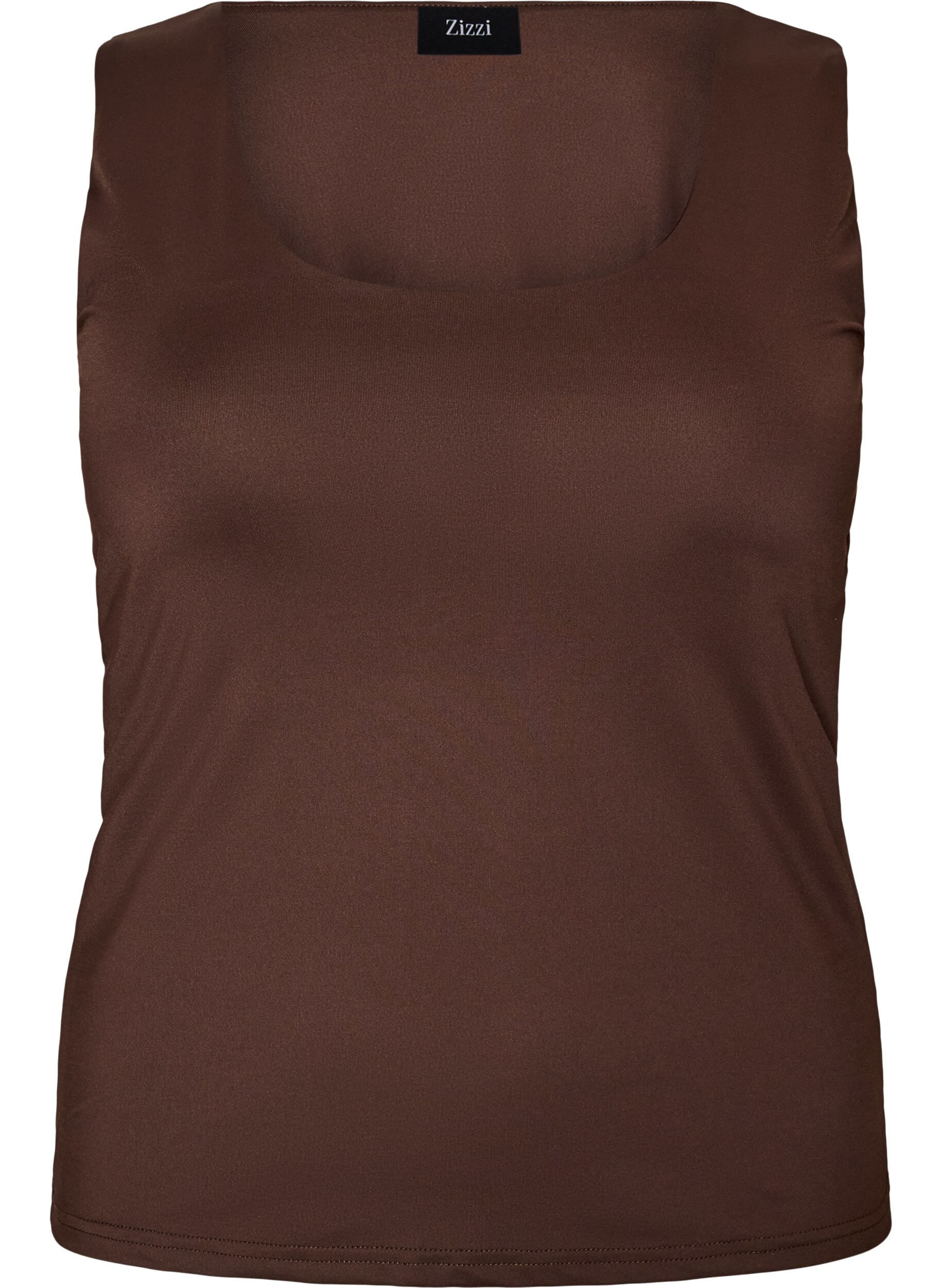 Aansluitende basic top met omkeerbaar design