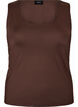 Aansluitende basic top met omkeerbaar design, Bruin, Packshot image number 0