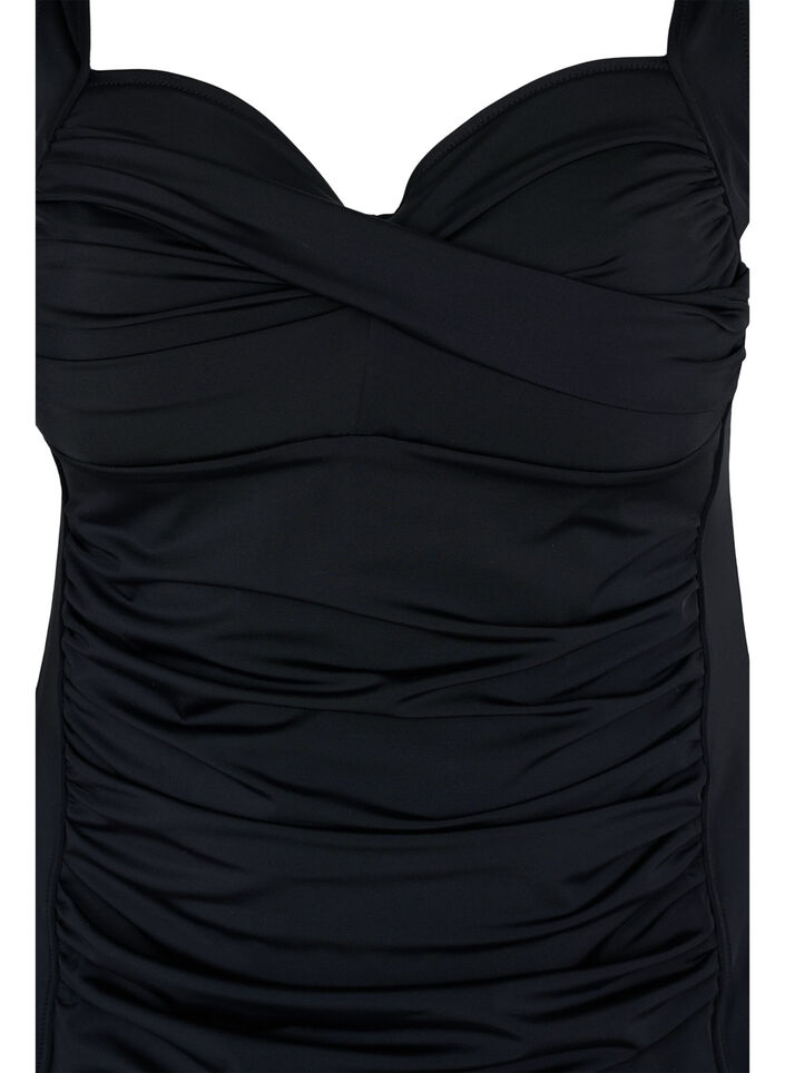 Tankini met drapering, Zwart, Packshot image number 2
