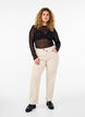 Effen mesh blouse, Zwart, Model image number 1