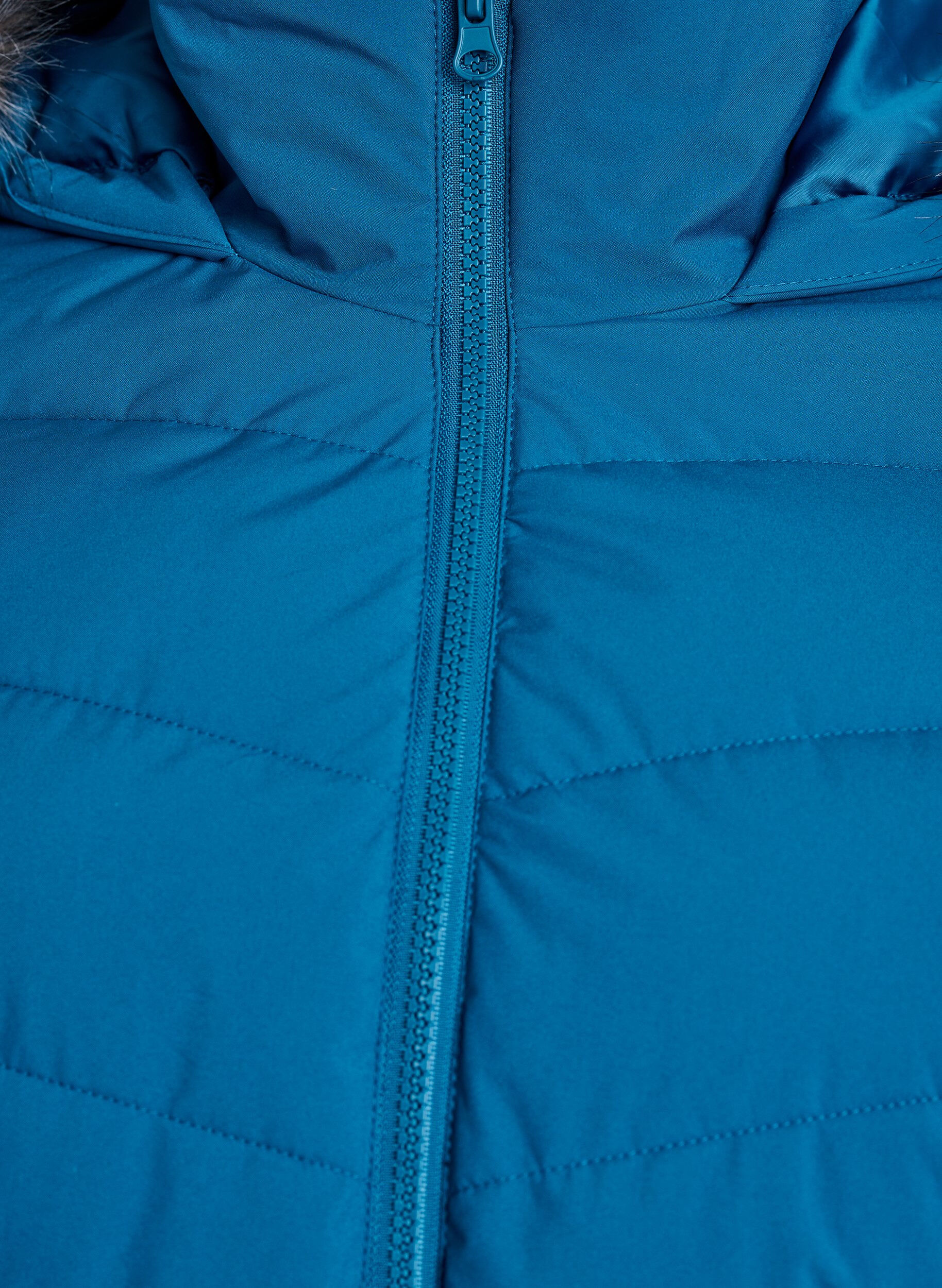 ZizziKort pufferjack met capuchon, Blauw, Packshot image number 2