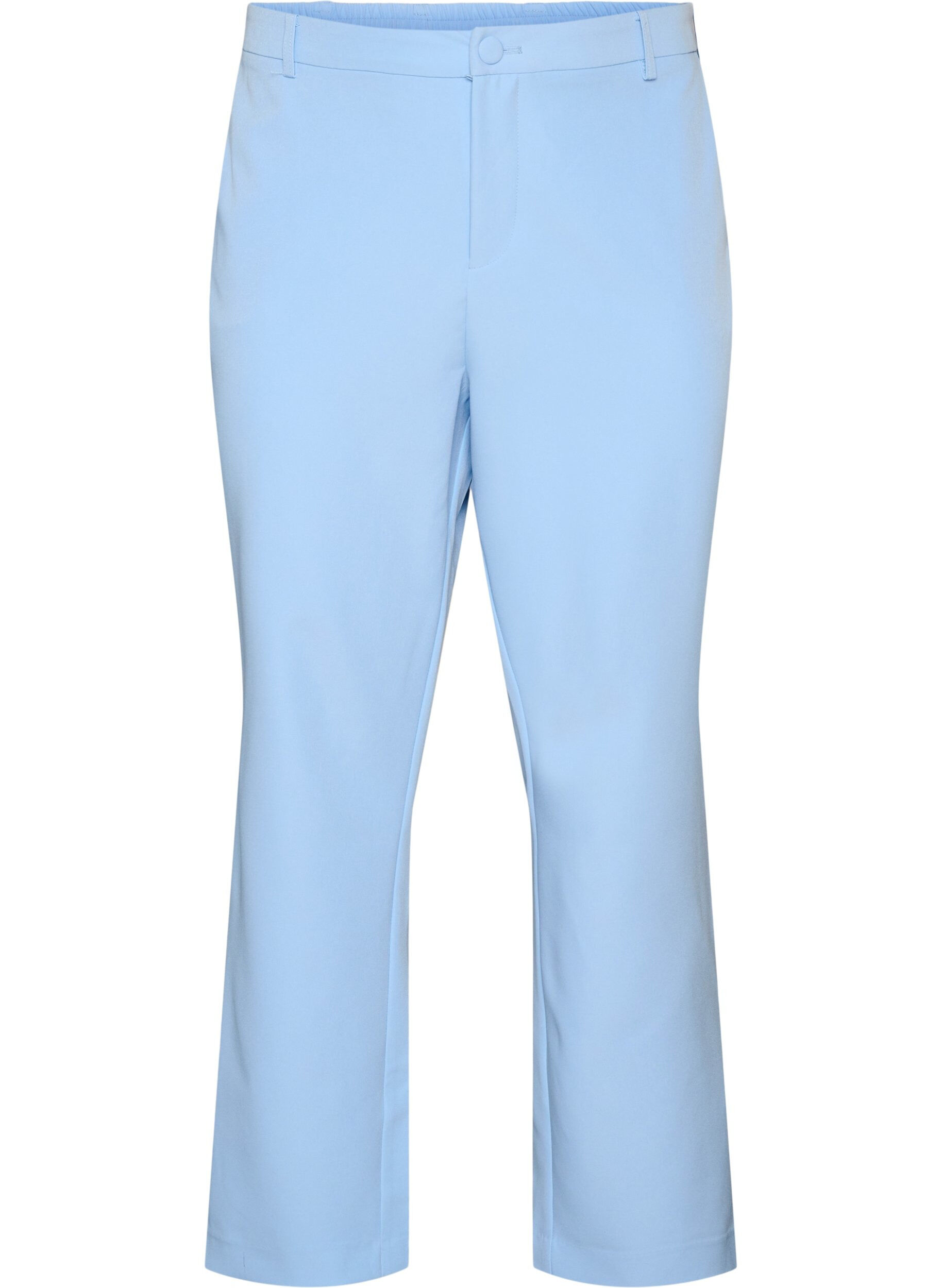 ZizziBroek met zakken en rechte pijpen, Blauw, Packshot image number 0