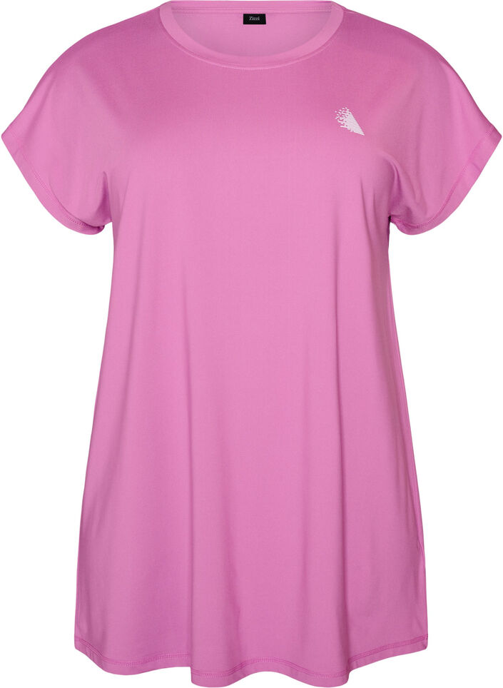 Lang workout T-shirt, Roze, Packshot image number 0