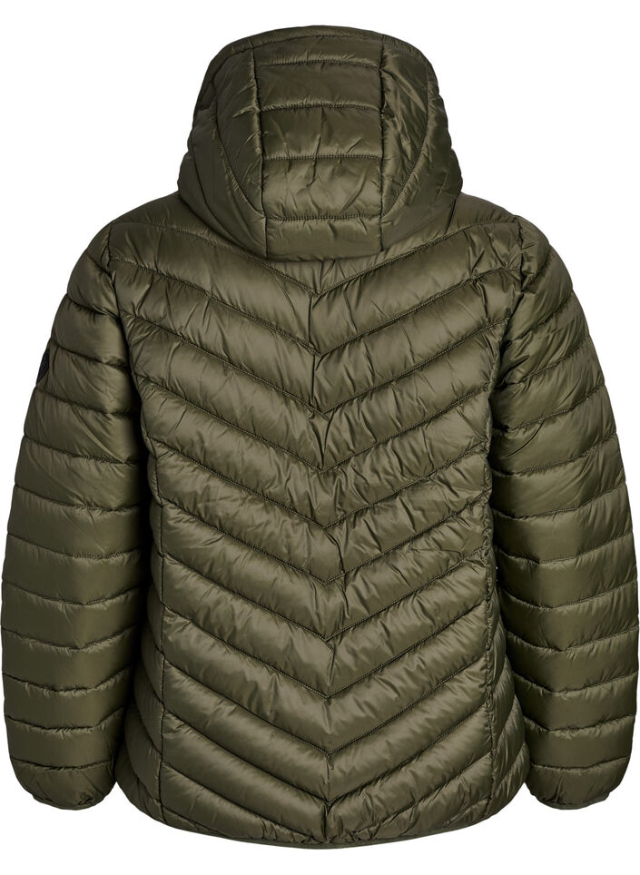 Lichtgewicht jas met capuchon, Groen, Packshot image number 1
