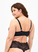 Voorgevormde bh met mesh, Zwart, Model image number 2