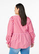 Blouse met strepen en strikken, Rood, Model image number 2