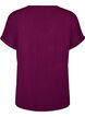 Basic T-shirt met V-hals van viscose, Paars, Packshot image number 1