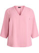 Blouse met 3/4 mouwen, Roze, Packshot image number 0
