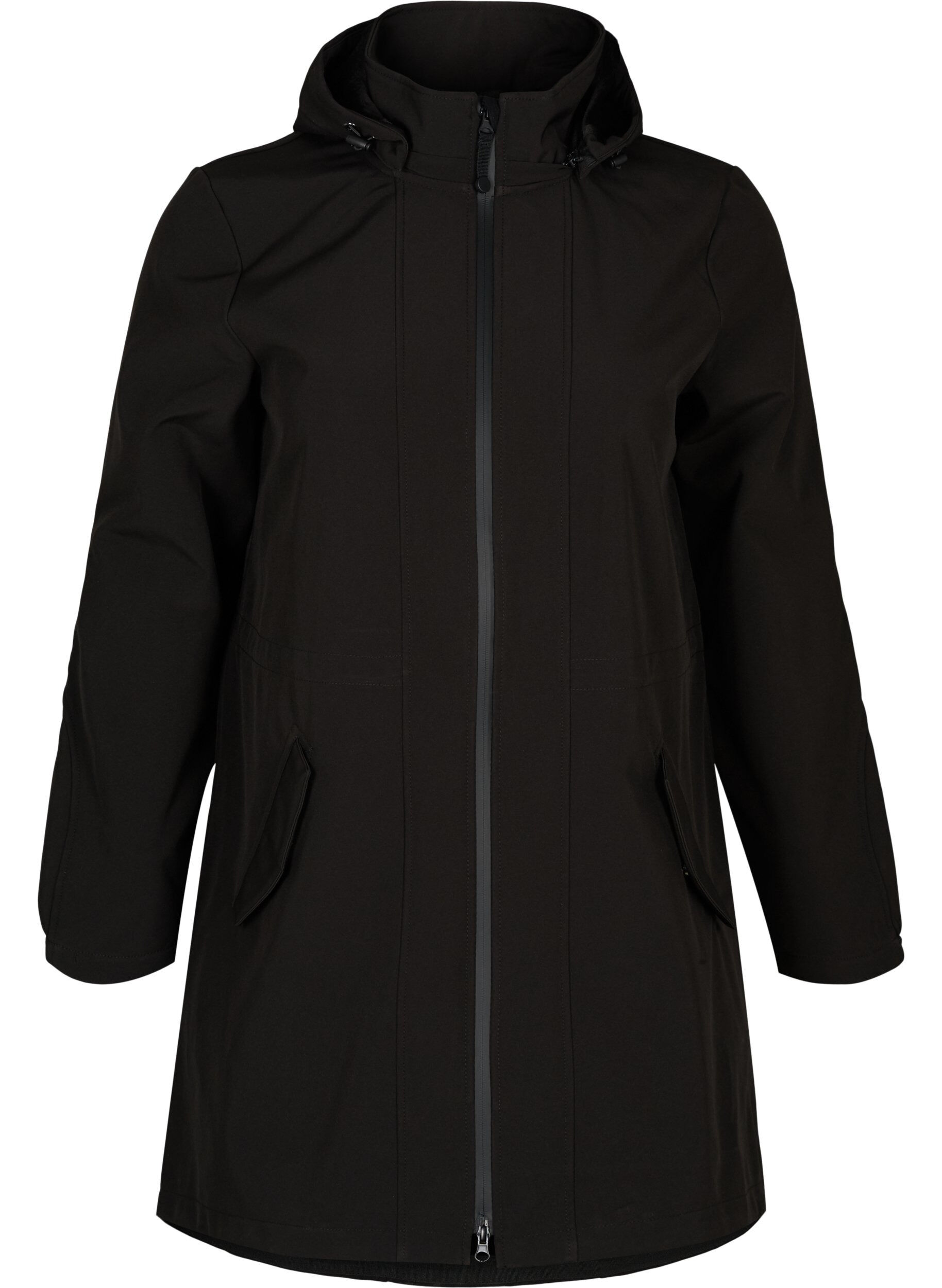 Softshell jas met capuchon