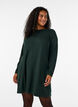 Gebreide jurk in katoen-viscose blend, Groen, Model image number 0
