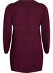 Lang gebreid vest van een viscose mix, Rood, Packshot image number 1