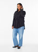 Tuniek met borstzakken en verstelbare taille, Zwart, Model image number 1