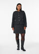 Geruite rok, Zwart, Model image number 1