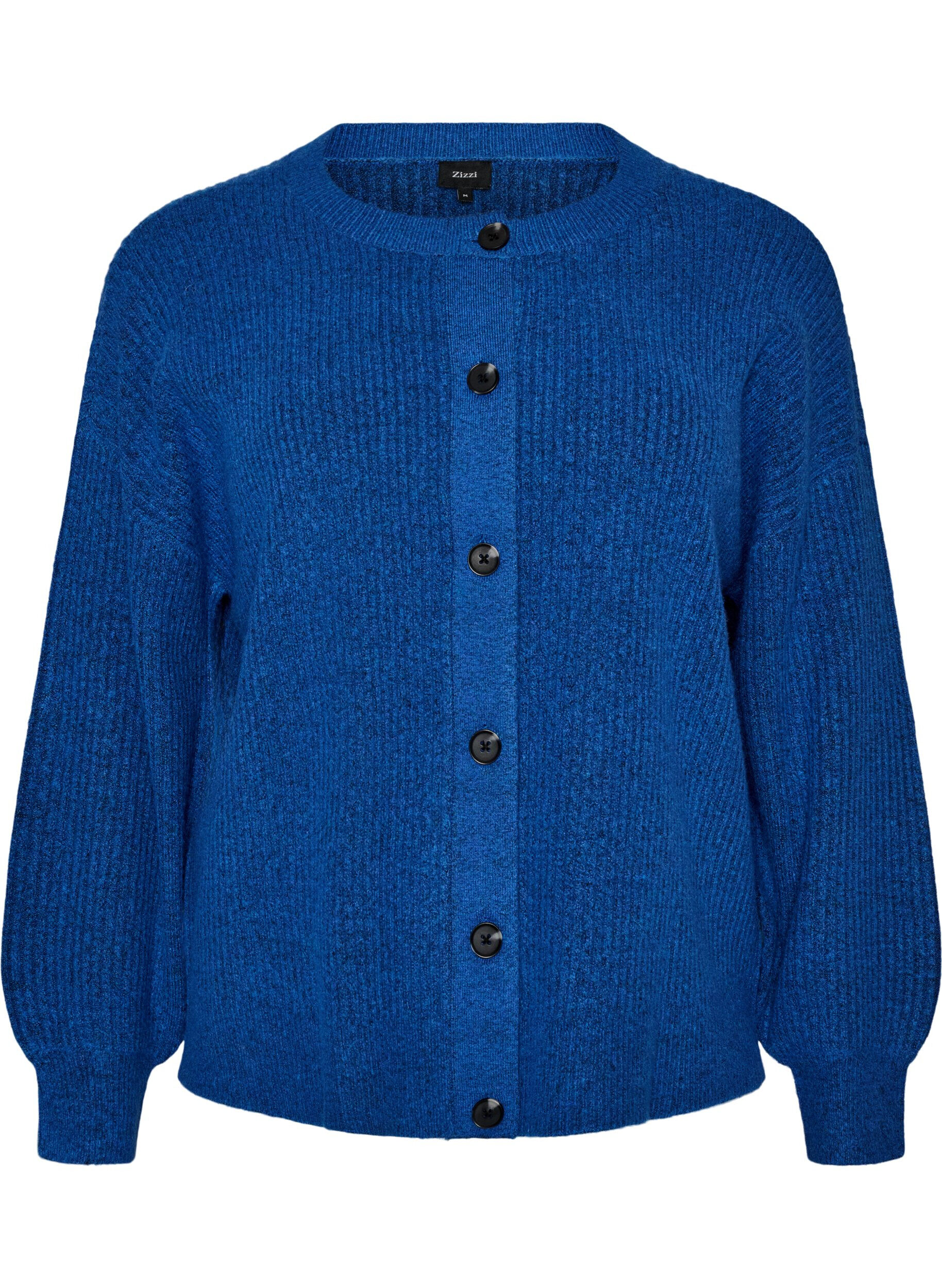 Geribde cardigan met knopen
