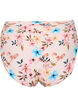 Extra high-waisted bikinibroekje met bloemenprint, Beige, Packshot image number 1