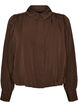 Shirt met ballonvorm en onzichtbare ritssluiting, Bruin, Packshot image number 0