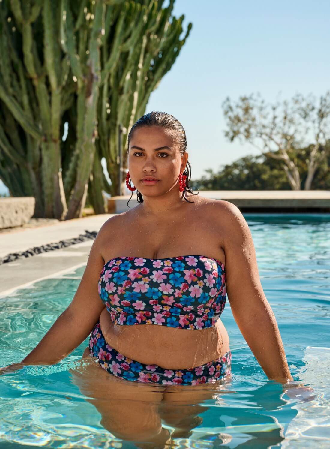 Bandeau topje, , Model