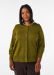 Gebreid vest met ronde hals en knopen, Groen, Model image number 0
