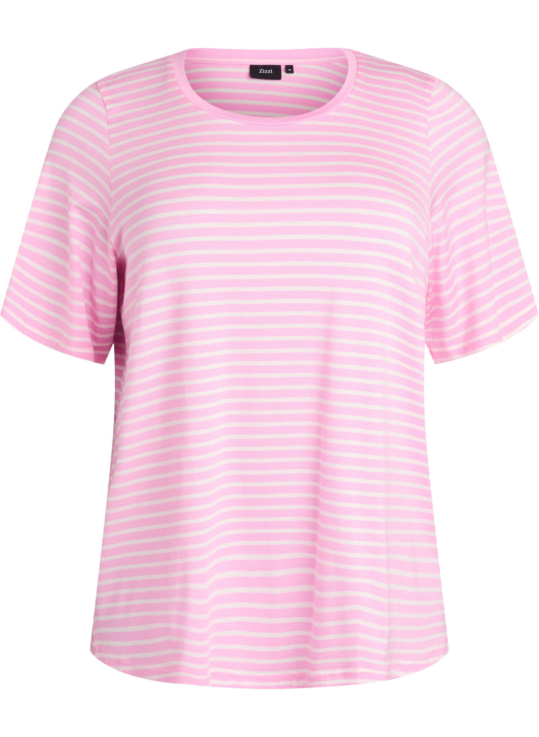 T-shirt met TENCEL&trade; Lyocell en strepen