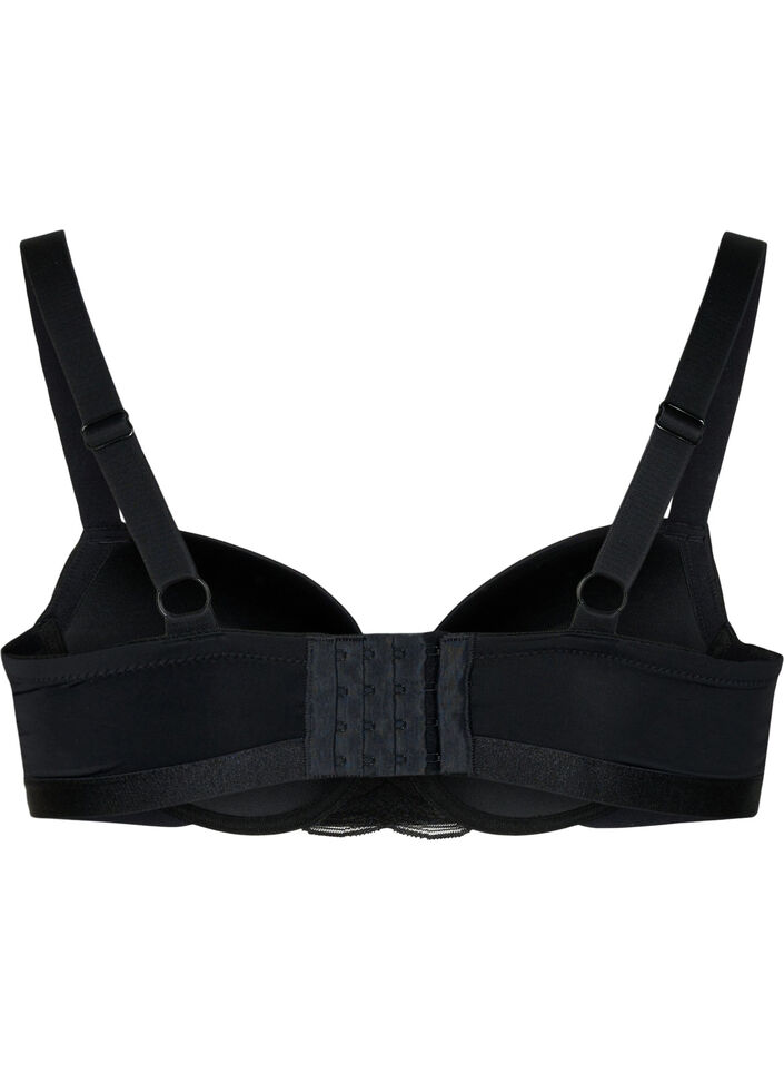 Voorgevormde bh met mesh, Black, Packshot