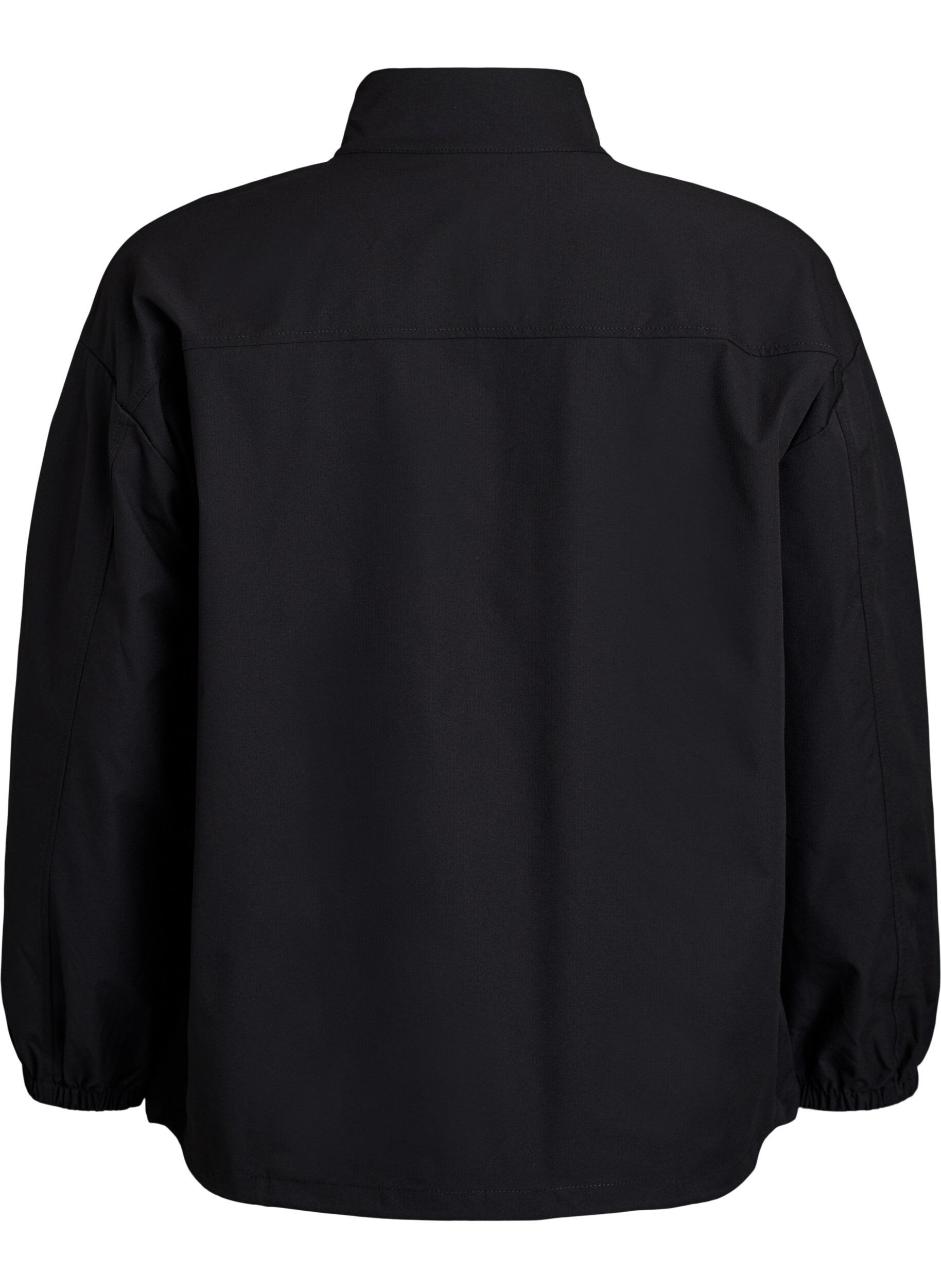 ZizziSportieve anorak met reflecterende details en zakken, Zwart, Packshot image number 1